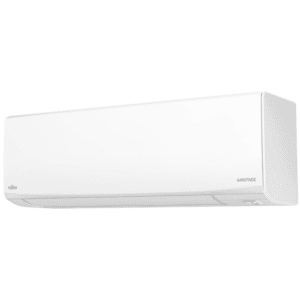 White wall-mounted indoor air conditioner unit (Fujitsu AIRSTAGE)