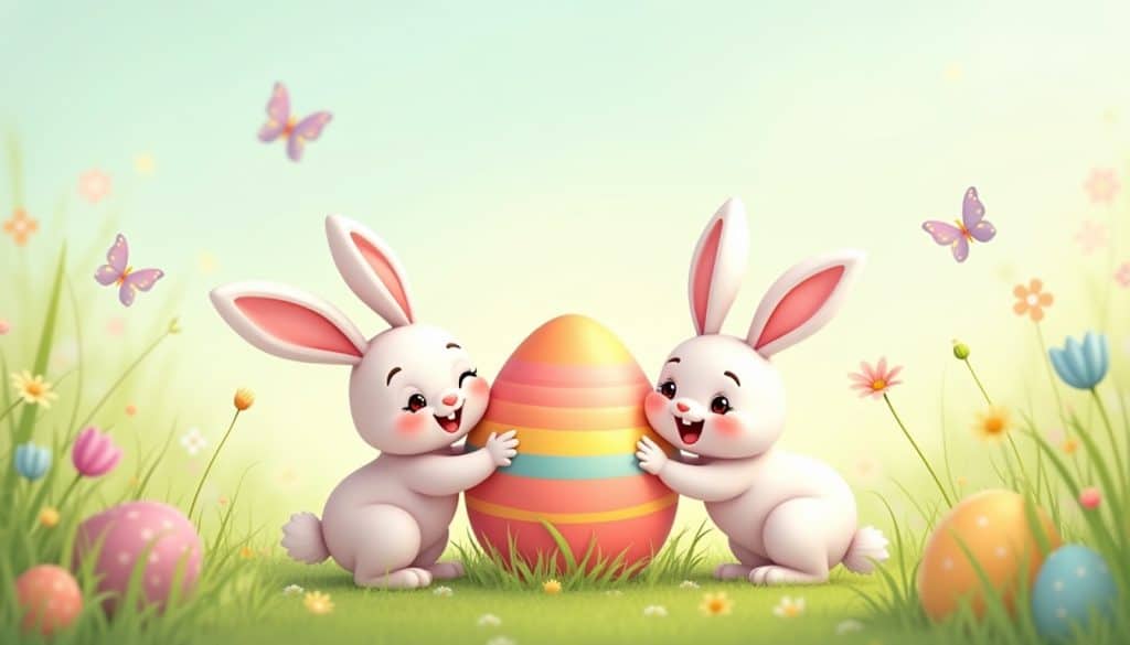 Påskebilde generert av ai